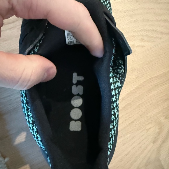 Adidas UltraBoost Men’s 11.5 Black Teal Running Shoes - Picture 8 of 13
